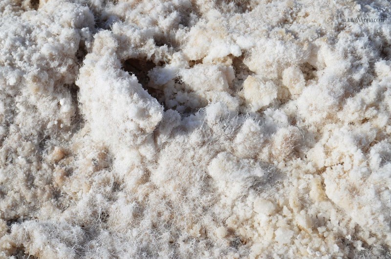 Close up of salt crust in Badwater Basin